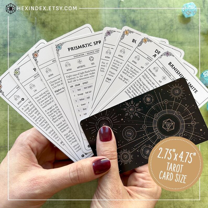 Spell Label D&D 5e 2024 (5.5) Sorcerer Spell Cards (printable) - Etsy
