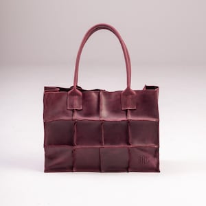 Leder Tragetasche für Frauen, Echtleder Shopper Tasche, personalisierte Große Schultertasche, Alltagsarbeitstasche, Minimalist Tote, Geschenk für Mutter