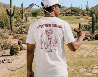 Ein weiteres rundes Cowboy Desert Golf Shirt // Comfort Colors T-Shirt
