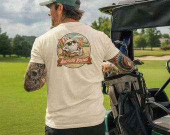 Ein weiteres rundes Golf T-Shirt, Comfort Colors, Dad Geschenk