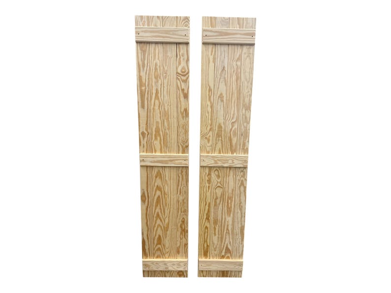 Custom Solid Wood Shutters | Southern Yellow Pine | Board & Batten