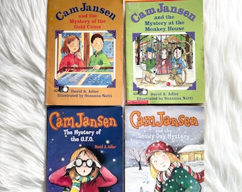 Lot Of 4 VTG Cam Jansen Mysteries - Kids Early Chapter Books - Scholastic - Softcover