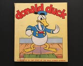 Vtg 1936 Donald Duck Book - Illustrations From Walt Disney Studios - First Edition - Includes Mickey Mouse and His Nephews