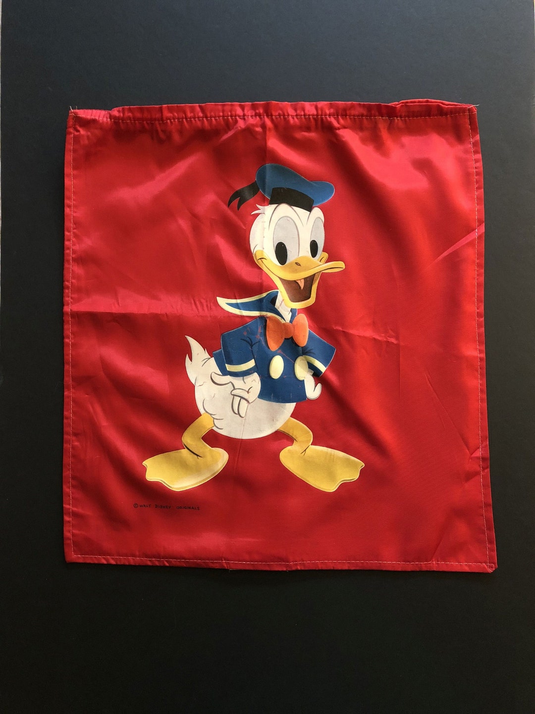 Vtg Donald Duck Pillow Cover Walt Disney Productions Etsy