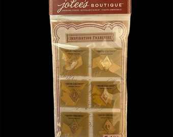 Jolee’s Boutique Embossed Gold Seals, French Inspired,  NIP