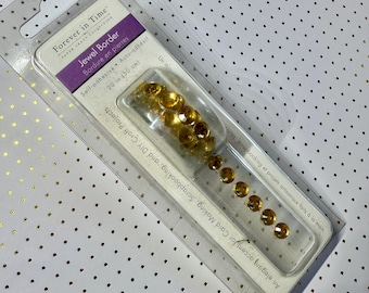 Self Adhesive Jewel Border - Forever In Time - Gold