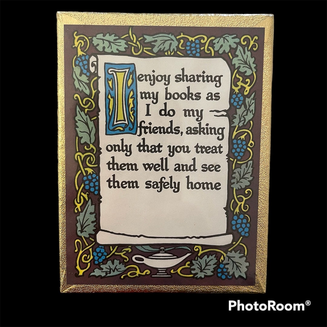 VTG Box of 50 Paper Bookplates, NOS, Antioch Publishing Co,