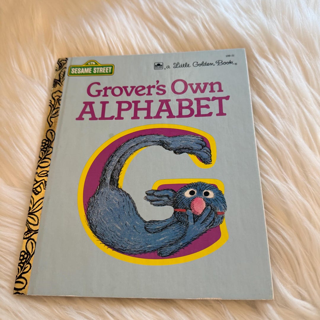 Grover Abc 1978 Grovers Own Alphabet Sesame Street Little Golden Book Hardcover - Etsy