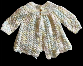 VTG Handmade Pastel Baby Sweater
