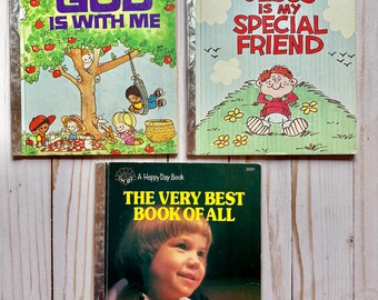 VTG Lot Of 3 Happy Day Books - Religious - Kids Picture Books - Hardcover