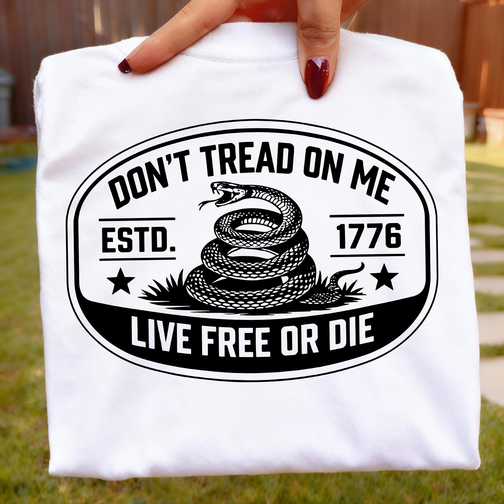 Don’t Tread on Me SVG PNG Rattlesnake Patriotic Design 1776 USA History ...
