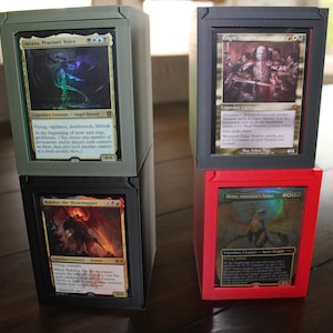 Handgefertigte 100+ Kartendeck-Box - Passend für Sleeved Kommandant, TKG & Standard Decks | Grauschmiede Co.