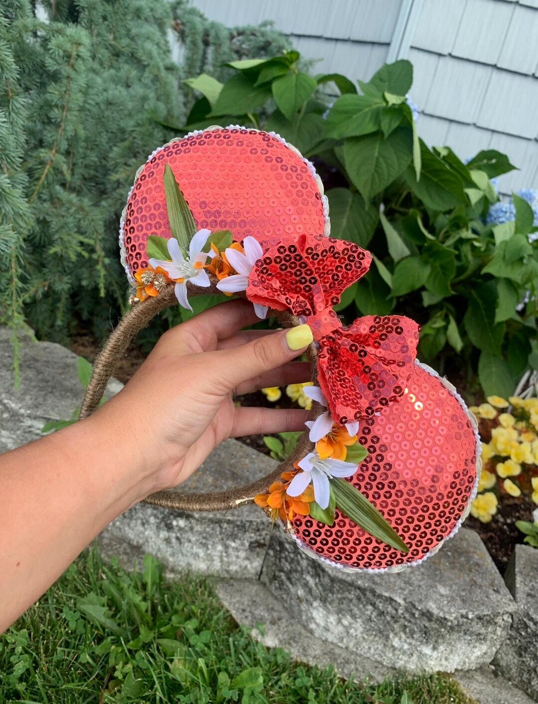 Moana Themed Mickey Ears/ Homemade Ears/ Disney Themed Ears - Etsy