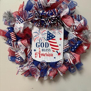 Patriotic Wreath: 4th of July, Memorial & Veterans Day