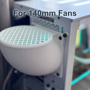 140mm Computer Fan Redirect for intake or exhaust! Easily redirect your computers air flow to increase cooling or redirect exhaust direction