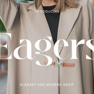 Eagers Boho & Elegant Font – Serif and Script Typeface Pack for Wedding and Logo Design