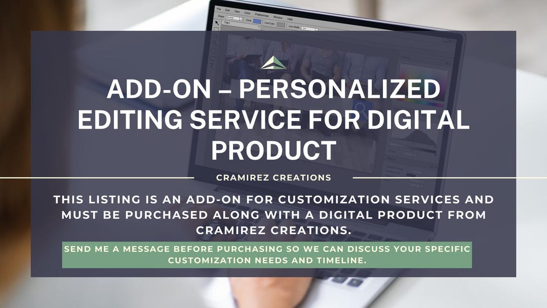 Add-on: Customization Service – Personalize Your Purchased Template ...