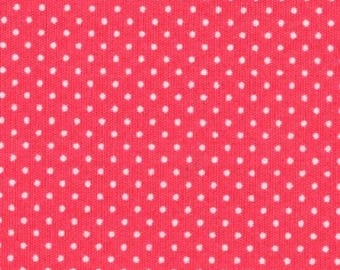 Light Pink Polka Dot Fabric - Benartex 100% Cotton (Half Yard)
