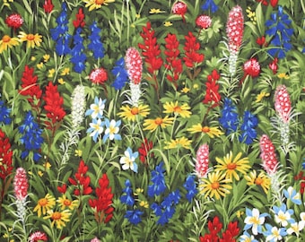 Moda Wildflowers Favorites. 100% Cotton Fabric by the Half Yard.