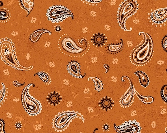Tela Bandana Dorada: 100% Algodón Media Yarda.