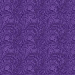 May include: Purple fabric with a wavy, striped pattern. The fabric has a subtle sheen and a soft, flowing texture.