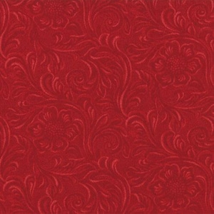 Western Basics from Moda Fabrics Tooled leather Red 11216 11 . 100% Cotton Fabric By the Half Yard.