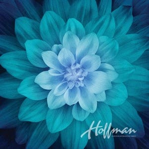 Hoffman Dream Big Floral Panel Teal.