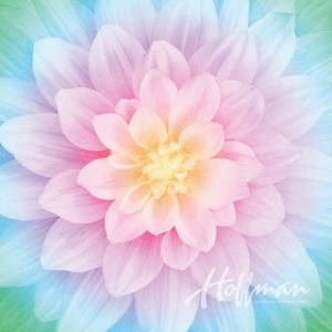 Hoffman Dream Big Floral Panel Opal. 100% Cotton Fabric Panel.