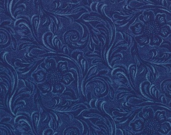 Western Basics od Moda Fabrics Blue 11216 12. 100% bawełna, sprzedaż na pół jarda.