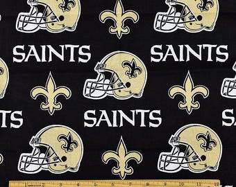 NFL New Orleans Saints-stof. 100% katoenen stof. op maat gesneden.