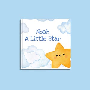 Livre pour enfants personnalisé Petite étoile, nouveau cadeau souvenir pour bébé garçon fille pour baptême, baptême, anniversaires, nouveaux parents, cadeau de grossesse