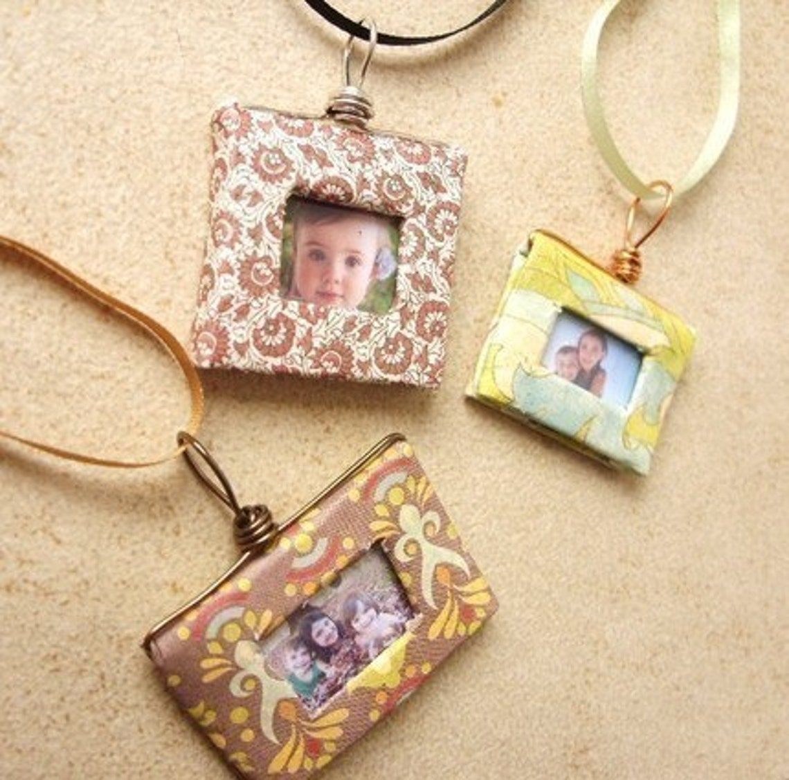 Tutorial DIY Paper Photo Pendants- PDF File- E-book- Perfect Gift - Etsy