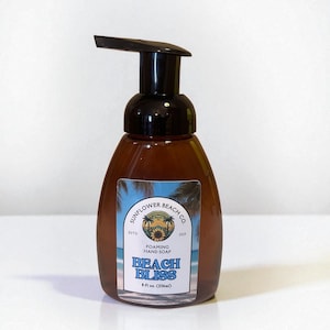 Beach Bliss Liquid Foaming Hand Soap - All Natural Formula With 7 Simple Ingredients