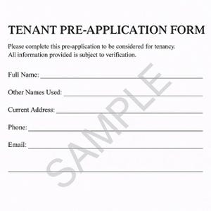 Tenant Pre-Application Form