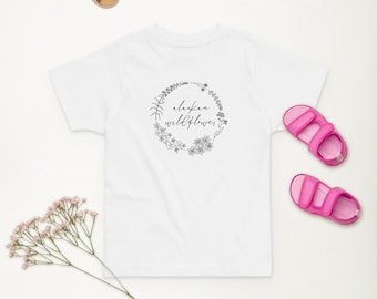 Alaskan Wildflower Toddler jersey t-shirt