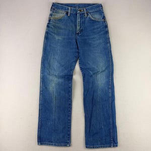Wrangler Jeans Mens 29x30 Blue Cowboy Cut Straight Leg Made in USA