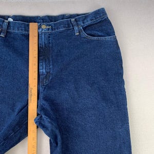 Jeans Wrangler Mom Jeans VTG para mujer, talla 20, lavado oscuro, tiro alto, pierna recta, estilo western. imagen 10
