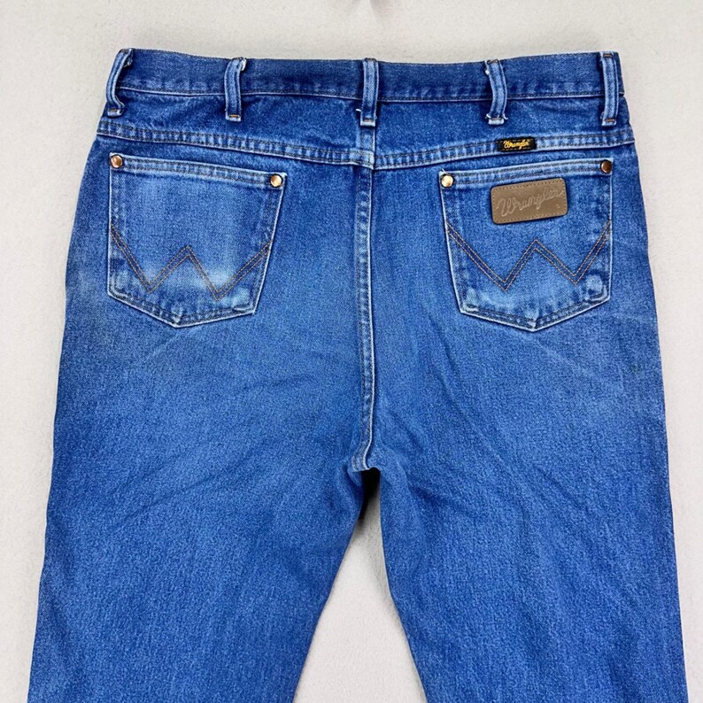 Wrangler Jeans 936MWZ Mens 36x32 Cowboy Cut Denim Faded Workwear Rodeo Retro image 3