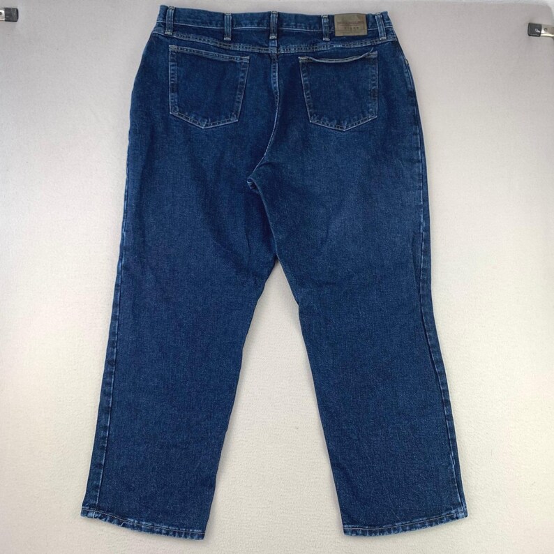 Jeans Wrangler Mom Jeans VTG para mujer, talla 20, lavado oscuro, tiro alto, pierna recta, estilo western. imagen 4