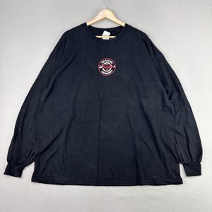 Vintage Fender Guitars T-Shirt Mens XXL Black Long Sleeve Logo Graphic Tee 90s image 3