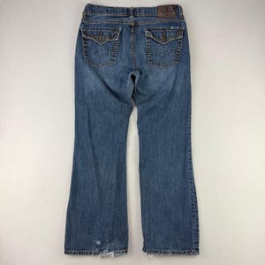 Jeans Seven7 Bootcut 34x32 Homme Bleu Délavé Denim Délavé Rodeo Flare Vêtements De Travail image 3