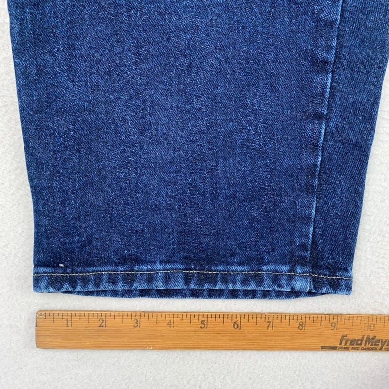 Jeans Wrangler Mom Jeans VTG para mujer, talla 20, lavado oscuro, tiro alto, pierna recta, estilo western. imagen 11