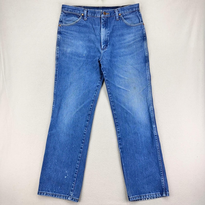 Wrangler Jeans 936MWZ Mens 36x32 Cowboy Cut Denim Faded Workwear Rodeo Retro image 1