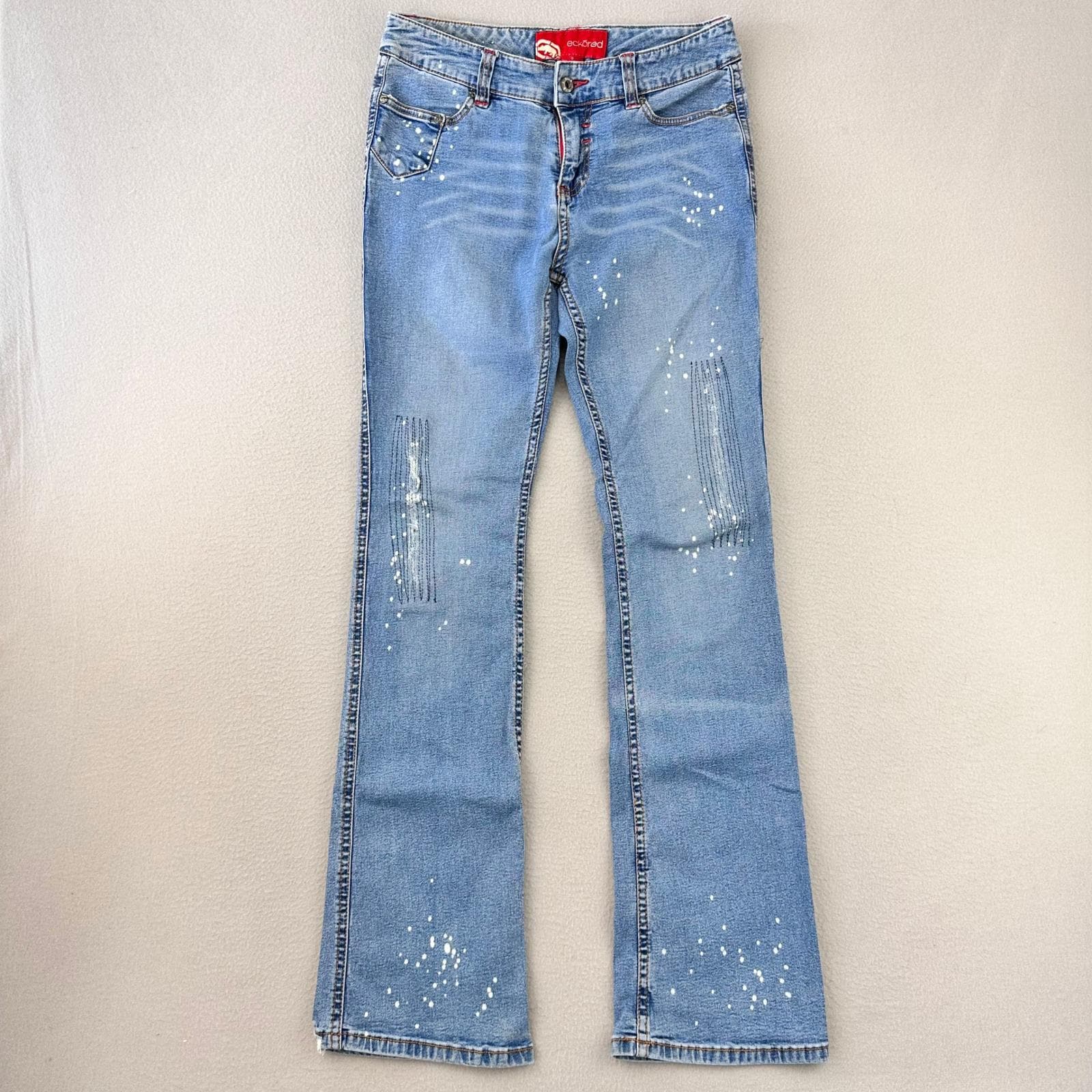 Y2k Painted Jeans - Etsy