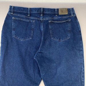 Jeans Wrangler Mom Jeans VTG para mujer, talla 20, lavado oscuro, tiro alto, pierna recta, estilo western. imagen 5