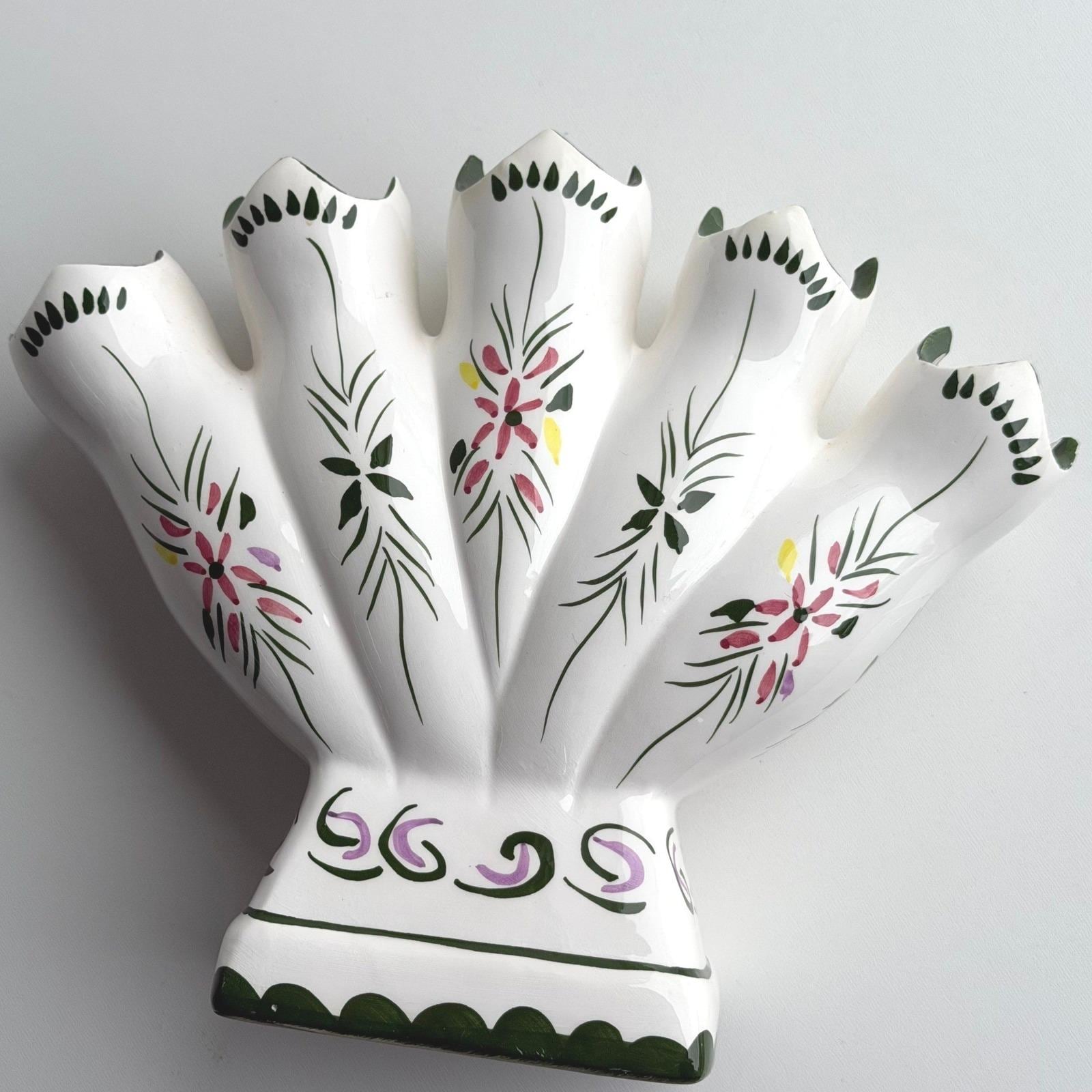 花瓶・フラワースタンド vintage * Portugal ribbon flower vase 花瓶・フラワースタンド vintage * Portugal ribbon flower vase Vase