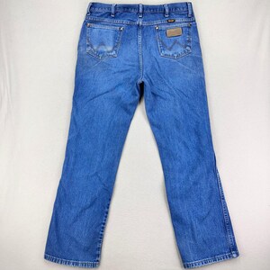 Wrangler Jeans 936MWZ Mens 36x32 Cowboy Cut Denim Faded Workwear Rodeo Retro image 2