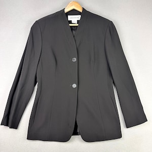 long sleeve high neck dress black Ritz Women's Tailored Fit Suit Jacket – The Staff Uniform Company main image 0