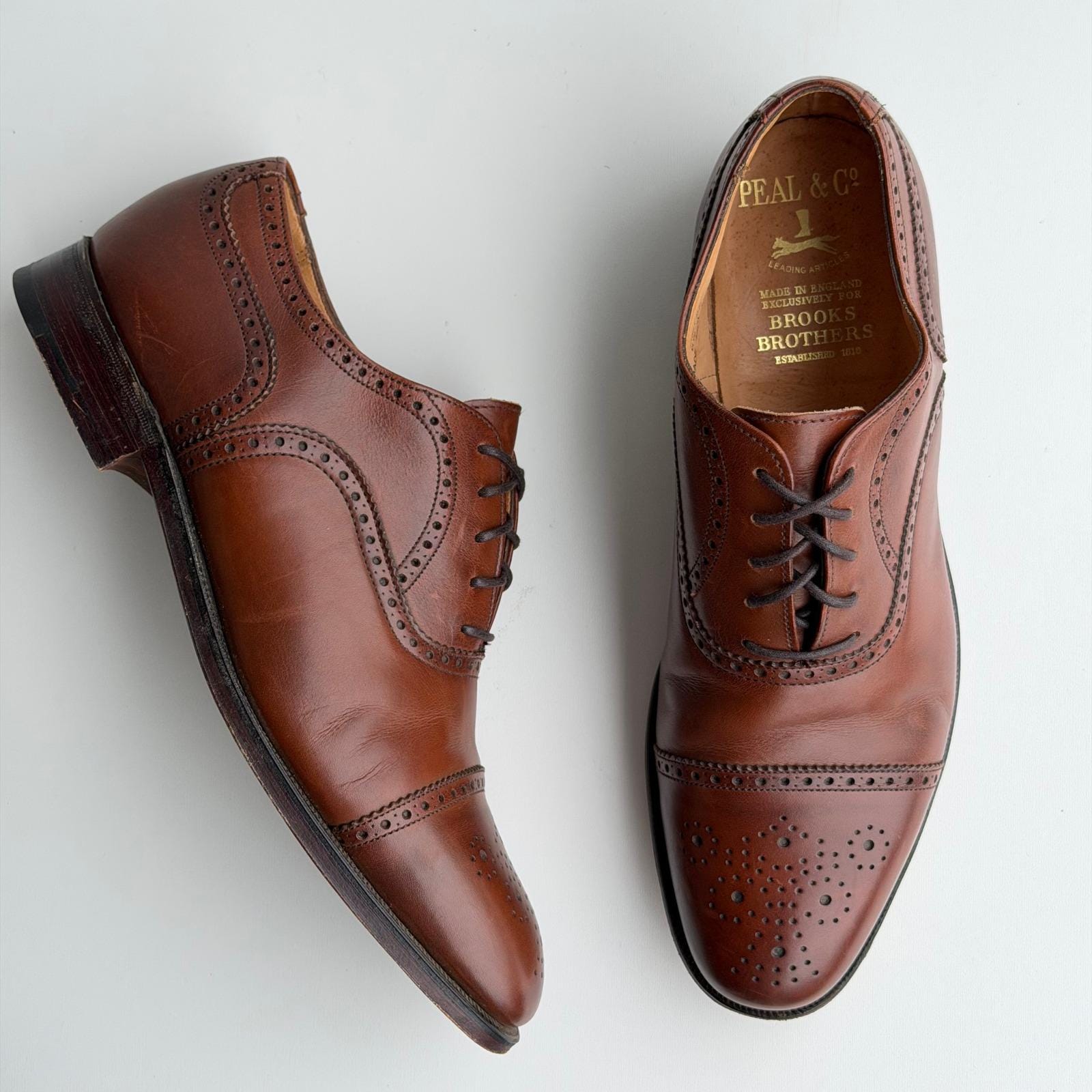 Bostonian Men\'s 11 Derby Oxford Leather dress shoes Taupe Gray Brown Lace Preppy Amazon.com | Bostonian Men main image 4