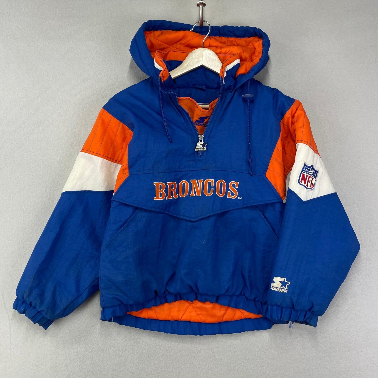 90s BRONCOS フード付きジャケット ネイビー 新品未使用品 90s Broncos Jacket - Etsy